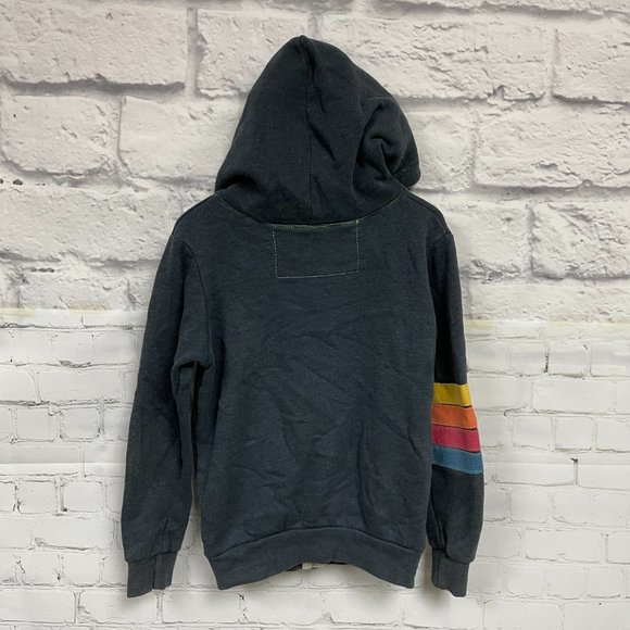 Aviator Nation Kid's Signature Zip Hoodie - Charcoal Grey - Picture 2 of 13